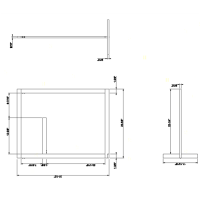 Gessi Rettangolo Напольная стойка-полотенцедержатель, 127см., цвет: хром