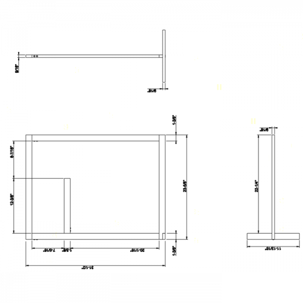Gessi Rettangolo Напольная стойка-полотенцедержатель, 127см., цвет: хром