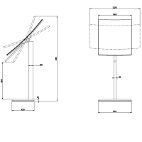 Gessi Eleganza Косметическое зеркало настольное поворотное, цвет: хром