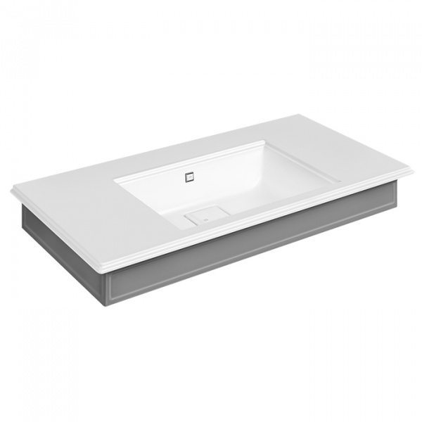 Gessi Eleganza Раковина 110x52 см, без отв., цвет: белый/RAL