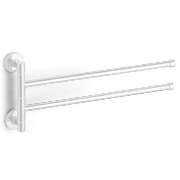 Bertocci Cinquecento Полотенцедержатель двойной, поворотный 37 см, подвесной, цвет: белый матовый
