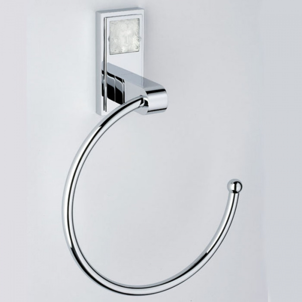 THG Masque de Femme Lunaire Полотенцедержатель - кольцо 18см., подвесной, цвет: хром