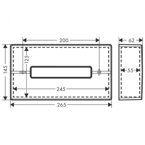 Hansgrohe AddStoris Держатель бумажных полотенец, цвет: черный матовый