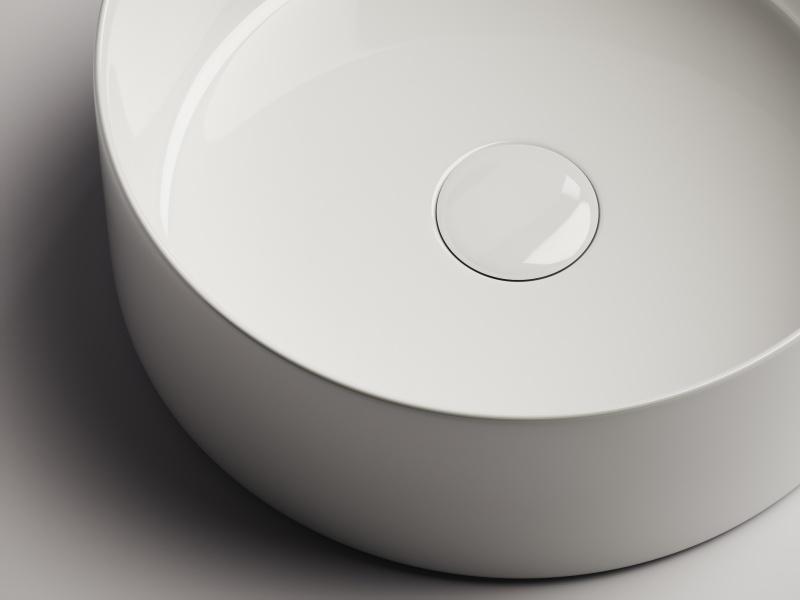 Умывальник чаша накладная круглая Element 358*358*137мм Ceramica Nova белый CN6032