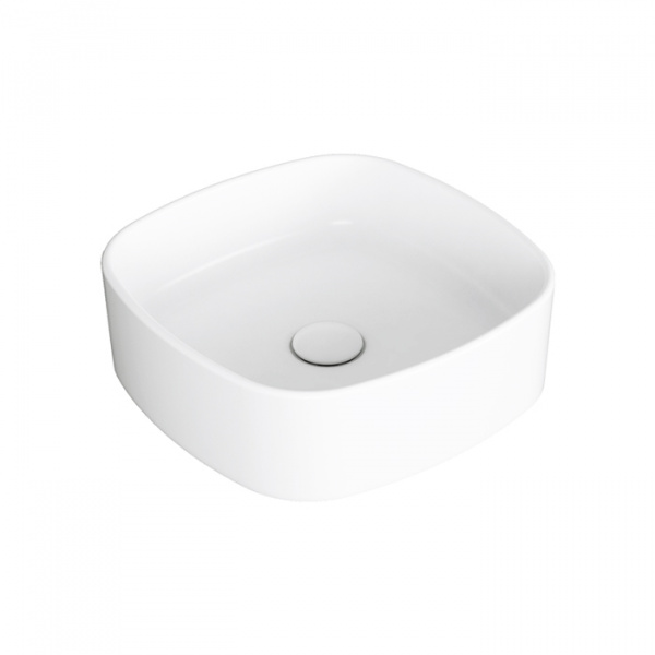 SIMAS Folio Раковина квадратная накладная 40x40x13 см, без отв под смеситель, цвет: белый