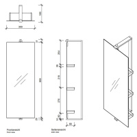 Decor Walther SP 31 Зеркало вращающееся 30x18x80см, подвесное, цвет: хром