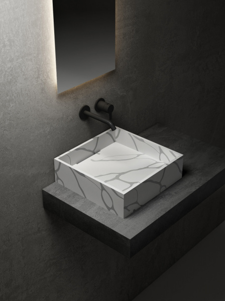 Раковина накладная ABBER Blitz AS2502GB