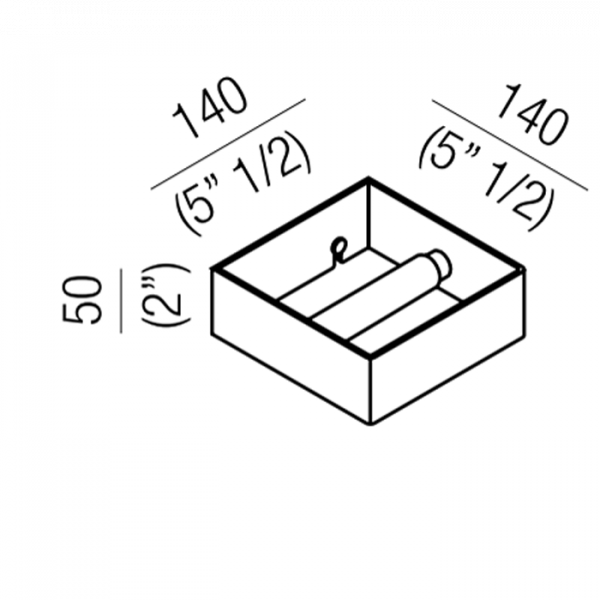 Agape 369 Держатель туалетного рулона, подвесной, цвет: глянец