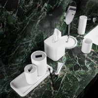 Decor Walther Stone KSA Косметическое зеркало 40x18x16.5см, на подставке, настольное, цвет: белый / хром