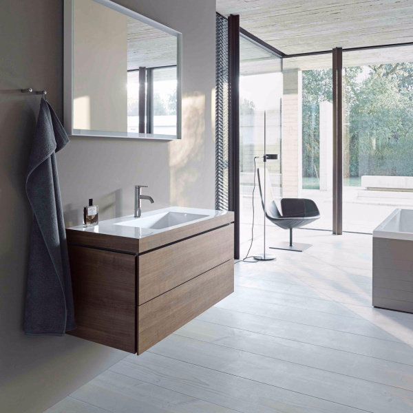DURAVIT L-Cube комплект мебели, Тумба C-bonded, раковина  с фронтом, 50см, цвет: Американский орех