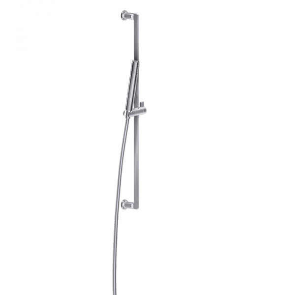 Gessi Inciso Штанга в комплекте с душевой лейкой, шланг 1,50 м, вывод воды из стены, цвет: finox