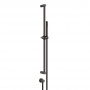 Gessi 316 Штанга в комплекте с душевой лейкой с легкой очисткой, шланг 1,50 м, вывод воды из стены, цвет: brushed black metal pvd