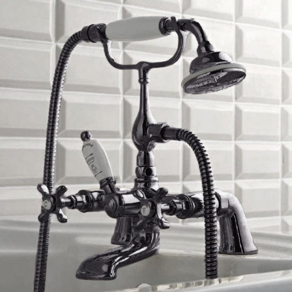 Sbordoni Margherita Смеситель для ванны на 2 отверстия, цвет: черный никель