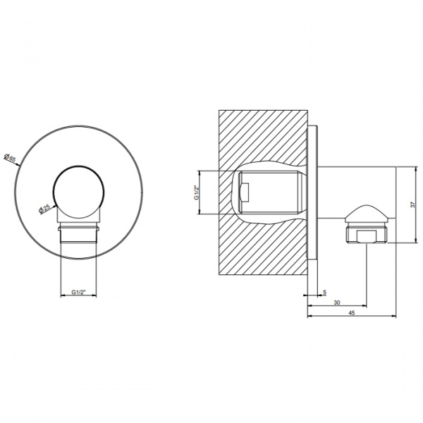 Gessi Ingranaggio Вывод воды, цвет: хром