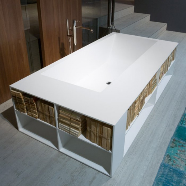 Antonio Lupi Biblio Ванна прямоугольная отдельностоящая, 200х100х53.5см