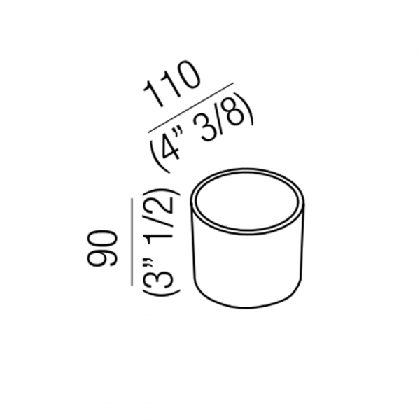 Agape Bucatini Настольная мыльница, белый