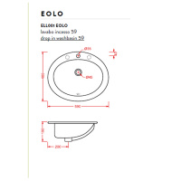 Artceram WASHBASINS EOLO Раковина 59х48 см, 1 отв., цвет: белый