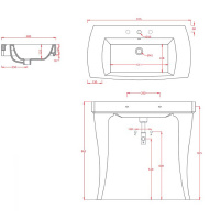 Artceram JAZZ Раковина 91.5х48 см, 1 отв., цвет: белый
