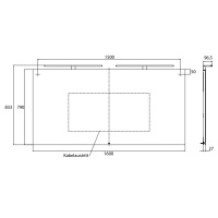 EMCO Зеркало со LED подсветкой, B160xH79см