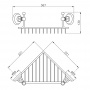 Nicolazzi Accessori Classica Полочка-решетка угловая, подвесной, цвет: хром