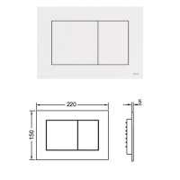 TECE TECEbase Система инсталляции для унитазов 5 в 1, с унитазом и кнопкой смыва, цвет: белый
