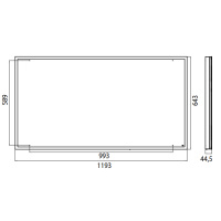 EMCO Prestige Зеркало настенное с LED- подсветкой, B119.3xH64.3см