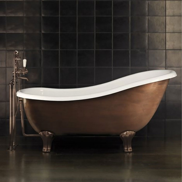 Devon&Devon Regina Copper Effect Ванна чугунная отдельностоящая 163.5х76х65см