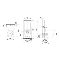 Laufen New Classic Унитаз напольный безободковый 53х37х43см, выпуск универсальный, цвет: белый матовый