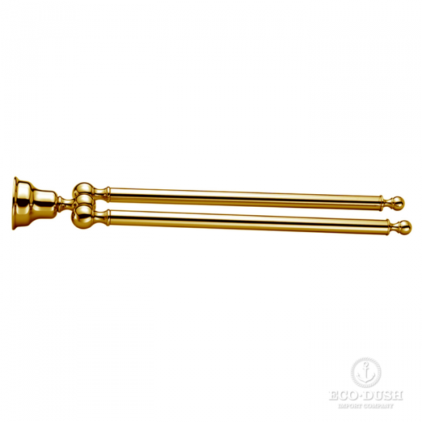 CISAL Arcana Полотенцедержатель двойной 38.6см., цвет: золото