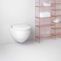 Laufen Cleanet Riva Унитаз-биде подвесной 60х39.5х40.5см, безободковый у с пультом дистанц. управления, с сиденьем, c покрытием LCC , цвет: белый