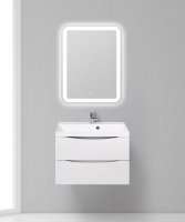 База под раковину подвесная с двумя выкатными ящиками MARINO-700-2C-SO-BL-P