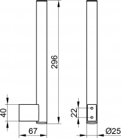 Держатель для запасных рулонов Keuco Plan 14963 для 2 рулонов