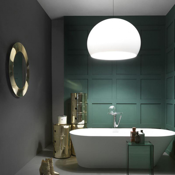 Laufen Kartell Зеркало круглое d=78см, настенное, без подсветки, цвет: золотой