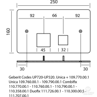 HUBER Lynox Клавиша двойного смыва, нержавеющая сталь