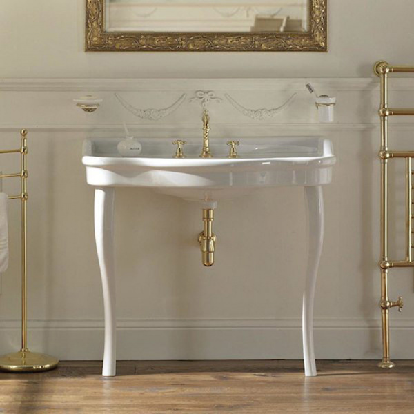 Sbordoni Palladio Раковина на керамических ножках 100х55хh75,5см, на 3 отв, цвет: белый
