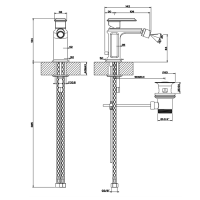 Gessi Eleganza Смеситель для биде на 1 отверстие, с донным клапаном, цвет: хром