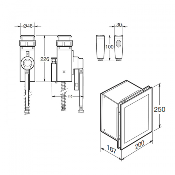 Armani Roca Island Комплект: Выдвижной гидроершик встроенный в шкафчик, шланг 1.4 м, цвет: greige