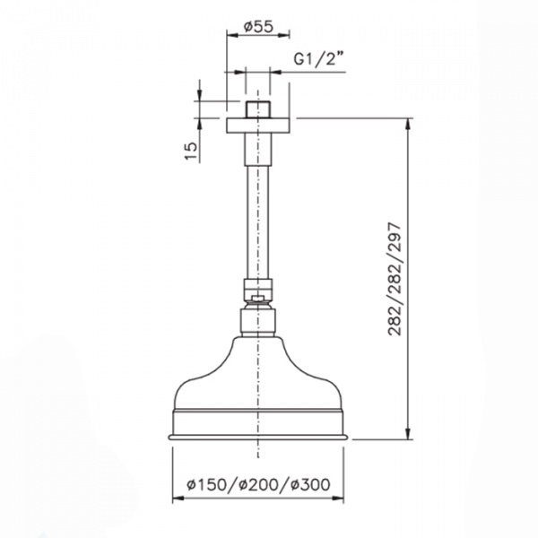 Nicolazzi Doccia Верхний душ, Ø 20см, цвет: хром