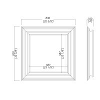 Devon&Devon Black Harold Зеркало 83х83 см, цвет: черный