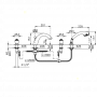Nicolazzi Cristallo Смеситель на борт ванны, 4 отв., излив: 204 мм, с ручным душем, цвет: хром