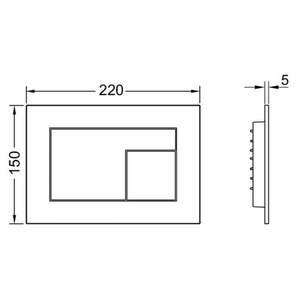 TECEvelvet Панель смыва для унитаза, цвет: Castoro Ottawa/Бежево-коричневый