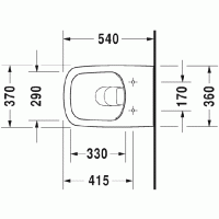 Duravit DuraStyle Унитаз подвесной безободковый 54х37см, с креплением, цвет: белый