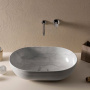 Globo T-Edge Раковина-чаша 60х41 см, без отв., на столешницу, цвет: Marmo di carrara