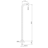 Nicolazzi Complementi Ножки напольного смесителя для ванны, хром