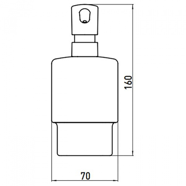 EMCO Loft Диспенсер для жидкого мыла, помпа, настольный, цвет: хром