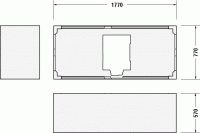 Опора из стиропора для ванны Duravit DuraStyle, 177x77