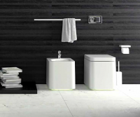 KNIEF Shine Унитаз напольный БЕЗОБОДКОВЫЙ 58х39х41 см, с сиденьем белым микролифт , цвет: белый матовый