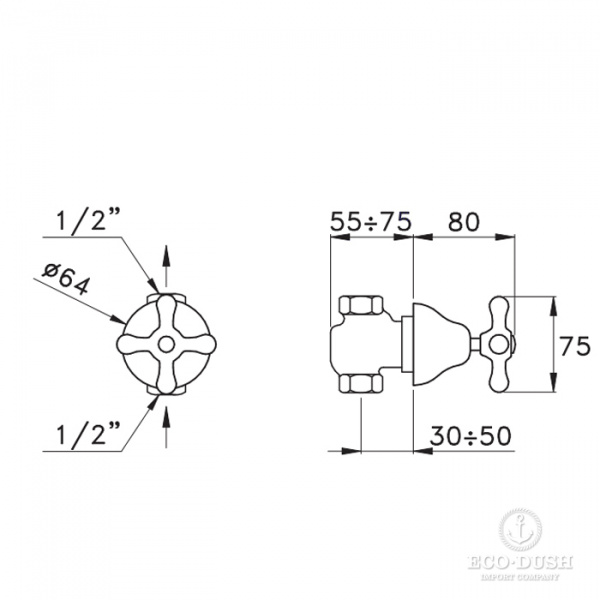 Stella Roma Встраиваемый смеситель 0/154 без излива, цвет: хром