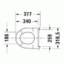 Duravit DuraStyle Basic Унитаз подвесной 32.5x48см, безободковый, детский, с вертикальным смывом, цвет: белый