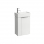 Laufen Kartell Тумба с раковиной 44.5х27.5х61.5см, с 1 дверцей, с сифоном, цвет: белый глянцевый